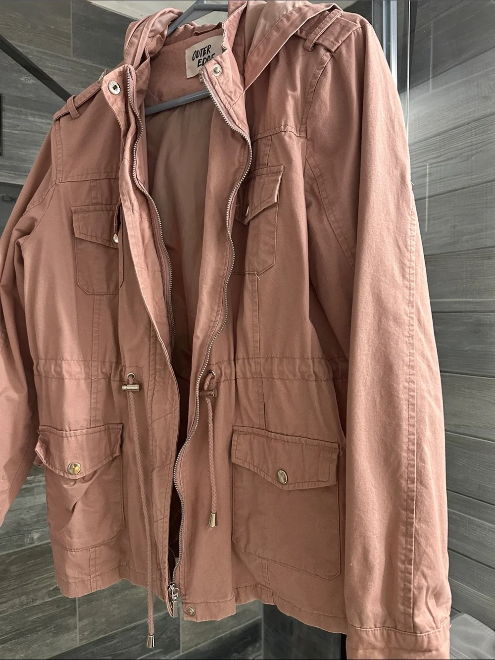 Outer Edge Utility Jacket in Dusty Rose Pink